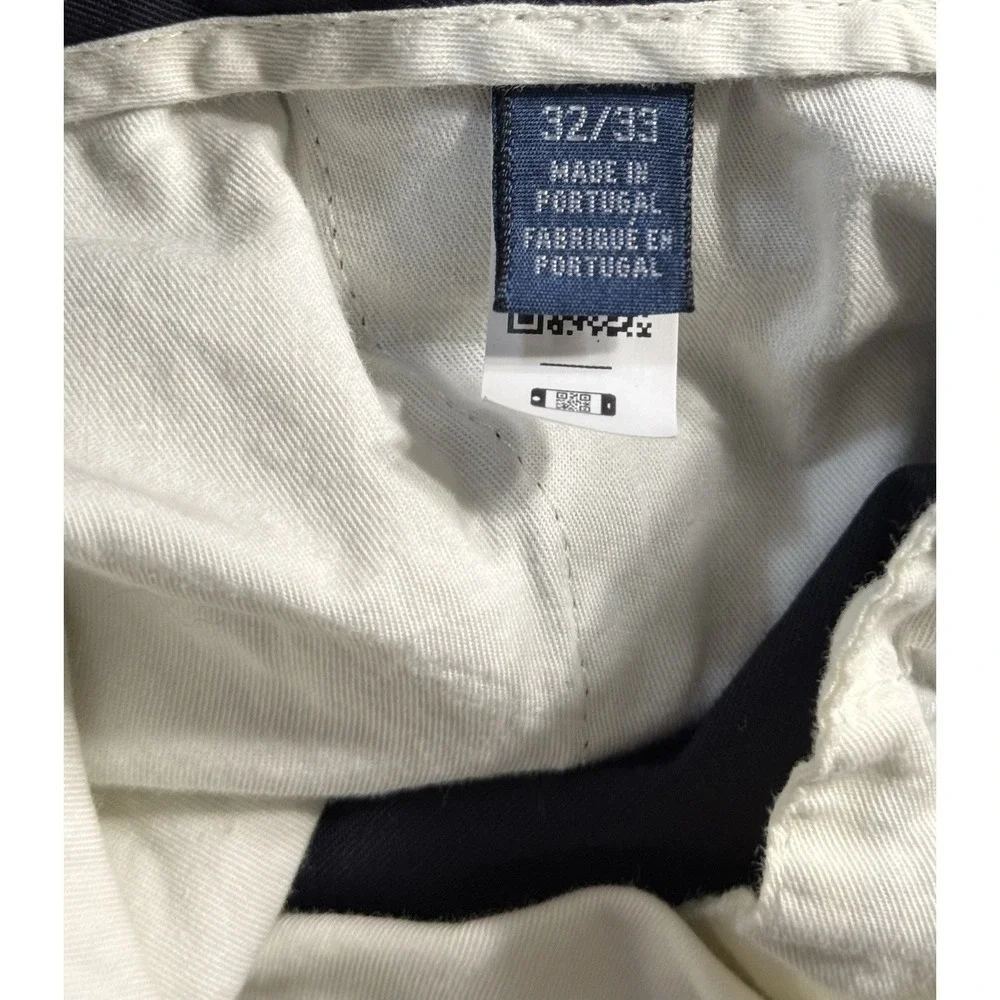 Polo Ralph Lauren Pleated Stretch Twill Trousers Mens 32x33 Navy Blue Drawstring